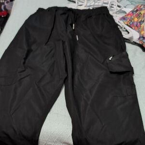 Black Men's Cargo Jogger Pants - Comfortable Everyday Wear